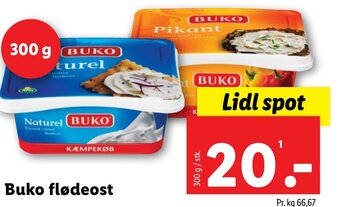 Lidl Buko flødeost tilbud