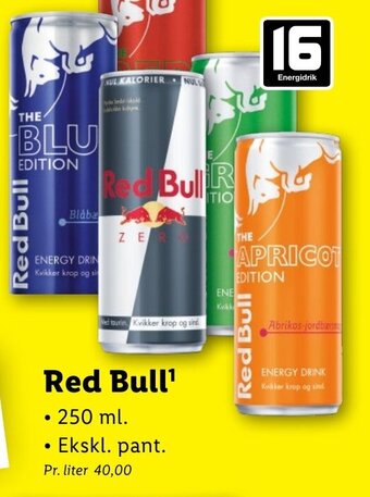 Lidl Red Bull tilbud