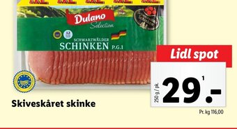 Lidl Skiveskåret skinke tilbud
