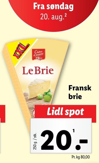 Lidl Fransk brie tilbud