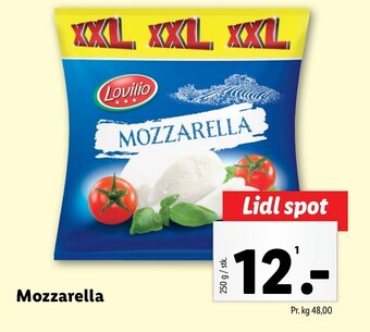 Lidl Mozzarella tilbud