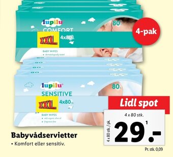 Lidl Babyvådservietter tilbud