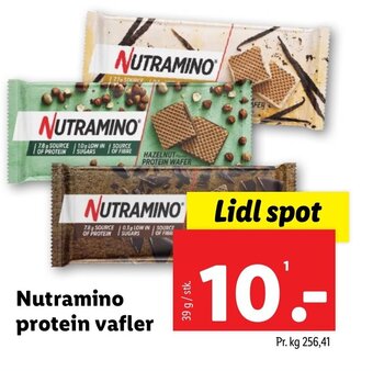 Lidl Nutramino protein vafler tilbud