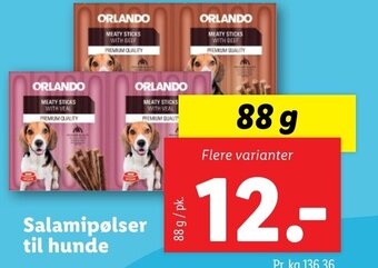 Lidl Salamipølser til hunde tilbud