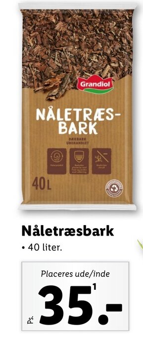 Lidl Nåletræsbark tilbud
