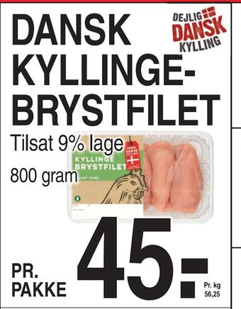 ABC Lavpris Dansk kyllingebrystfilet tilbud
