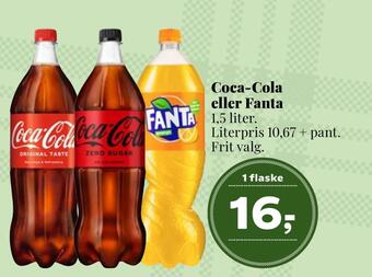 Dagli'Brugsen Coca-cola eller fanta tilbud