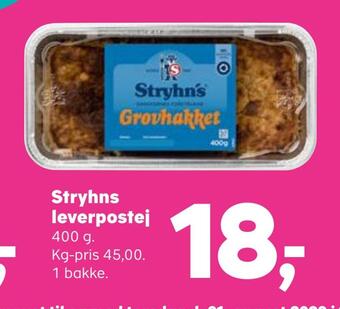 SuperBrugsen Stryhns leverpostej tilbud