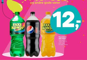SuperBrugsen Faxe kondi eller pepsi tilbud