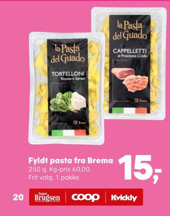 SuperBrugsen Fyldt pasta fra brema tilbud