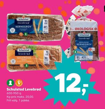 SuperBrugsen Schulstad levebrød tilbud