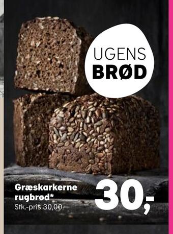SuperBrugsen Græskarkerne rugbrød tilbud