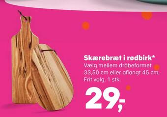 SuperBrugsen Skærebræt i rødbirk tilbud
