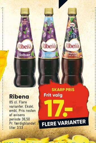 Bilka Ribena tilbud