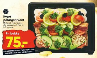 Bilka Kvart pålægsfirkant tilbud