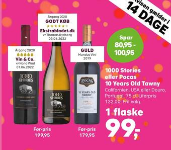 SuperBrugsen 1000 stories eller pocas 10 years old tawny tilbud