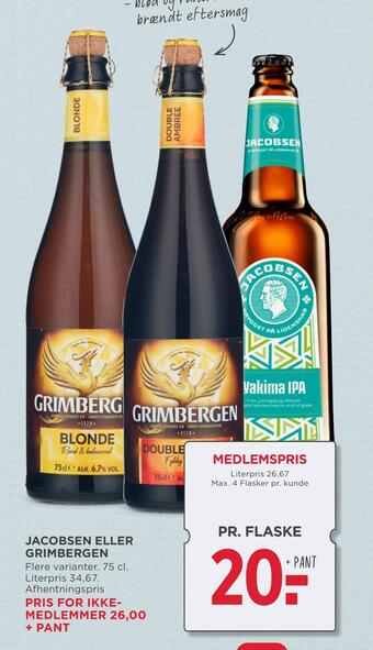 MENY Jacobsen eller grimbergen tilbud