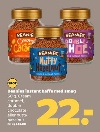 Netto Beanies instant kaffe med smag tilbud