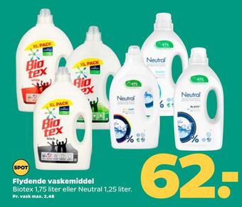 Netto Flydende vaskemiddel tilbud