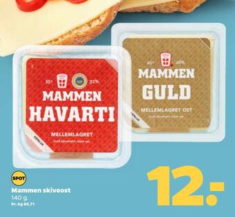 Netto Mammen skiveost tilbud