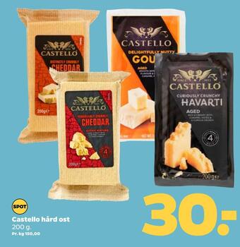 Netto Castello hård ost tilbud