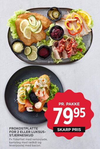 MENY Frokostplatte for 2 eller luksus­ stjerneskud tilbud