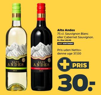 Netto Alto andes tilbud