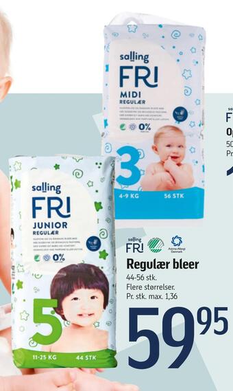Føtex Regulær bleer tilbud