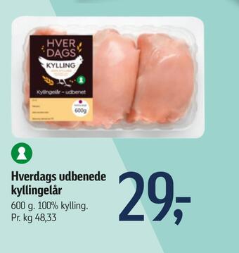 Føtex Hverdags udbenede kyllingelår tilbud