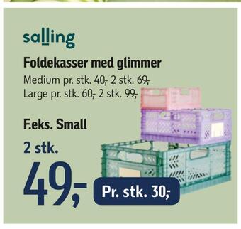 Føtex Foldekasser med glimmer tilbud