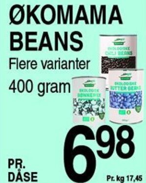 ABC Lavpris ØKOMAMA BEANS tilbud