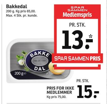 SPAR Bakkedal tilbud