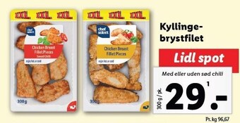 Lidl Kyllingebrystfilet tilbud