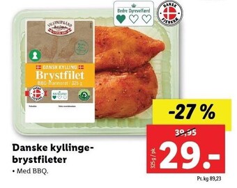 Lidl Danske kyllingebrystfileter tilbud