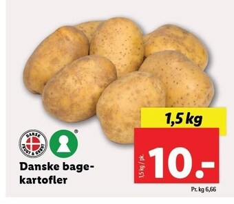 Lidl Danske bagekartofler tilbud