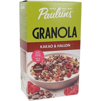 Motatos Paulúns | granola kakao & hindbær | kolonial > korn, gryn og müsli tilbud