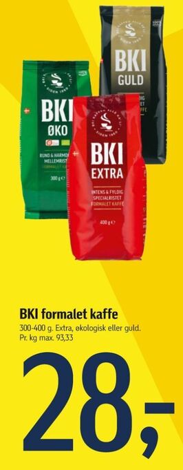 Føtex Extra specialristet kaffe formalet tilbud
