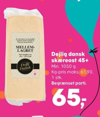 Kvickly Ukendt skæreost tilbud