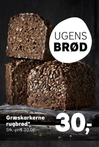 Kvickly Ukendt bageren rugbrød tilbud