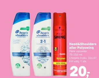 Kvickly Head&shoulders shampoo tilbud
