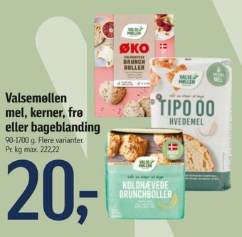 Føtex Valsemøllen brunchboller koldhævet melblanding tilbud
