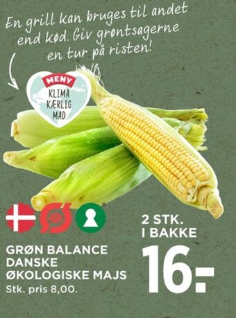 MENY Grøn balance majskolbe tilbud