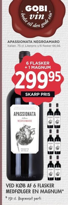 MENY Ukendt italiensk rødvin tilbud