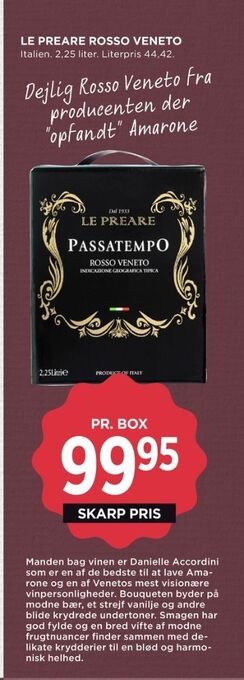 MENY Ukendt italiensk rødvin tilbud