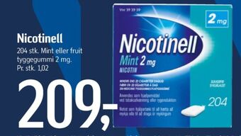 Føtex Nicotinell nikotintyggegummi tilbud