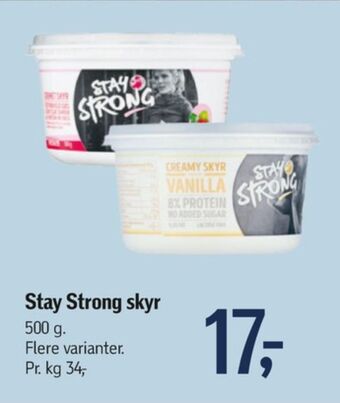 Føtex Stay strong skyr vanilje tilbud