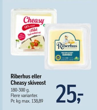 Føtex Cheasy skiveost 13% mild tilbud