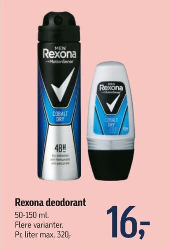 Føtex Rexona men deospray tilbud