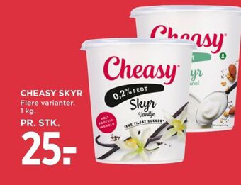 MENY Cheasy skyr vanilje tilbud