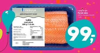 Kvickly Insula laksefilet tilbud